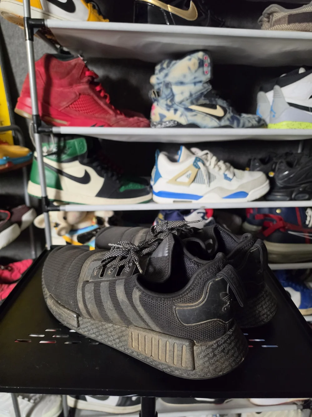 🔥 Adidas NMD R1 Triple Black Sneakers Men Size 12